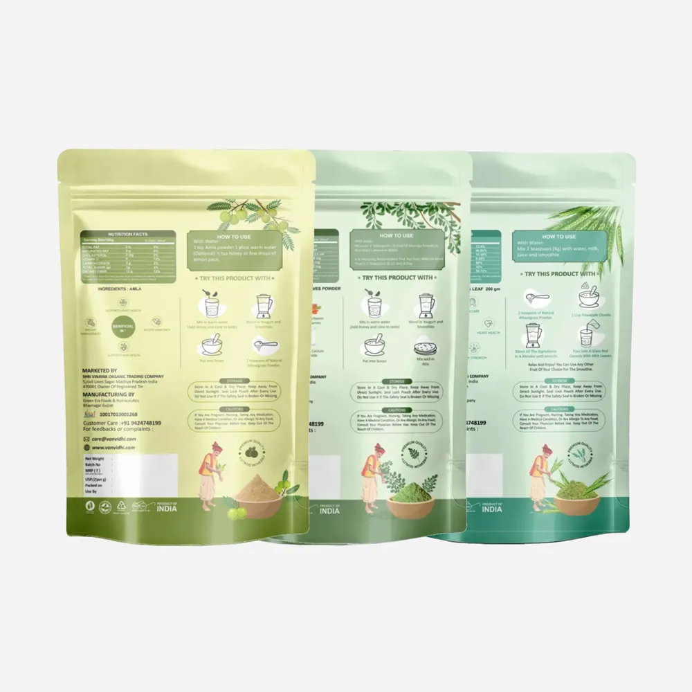 Combo 9 Wheatgrass + Moringa + Amla